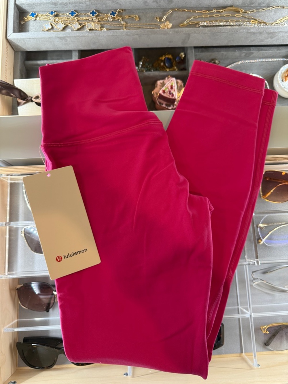 lululemon athletica Bright Pink Align HR 25" Leggings size 4 NWT